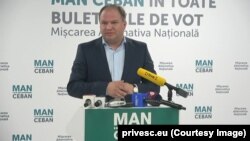 Ion Ceban a făcut declarații pentru presă, imediat după închiderea secțiilor de vot