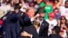 Former U.S. President Donald Trump was rushed from the stage at the campaign rally in Pennsylvania by Secret Service agents on July 13. 