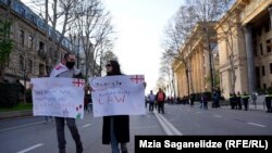 "აგენტების კანონის" საწინააღმდეგო აქცია თბილისში. 9 აპრილი, 2024 წელი