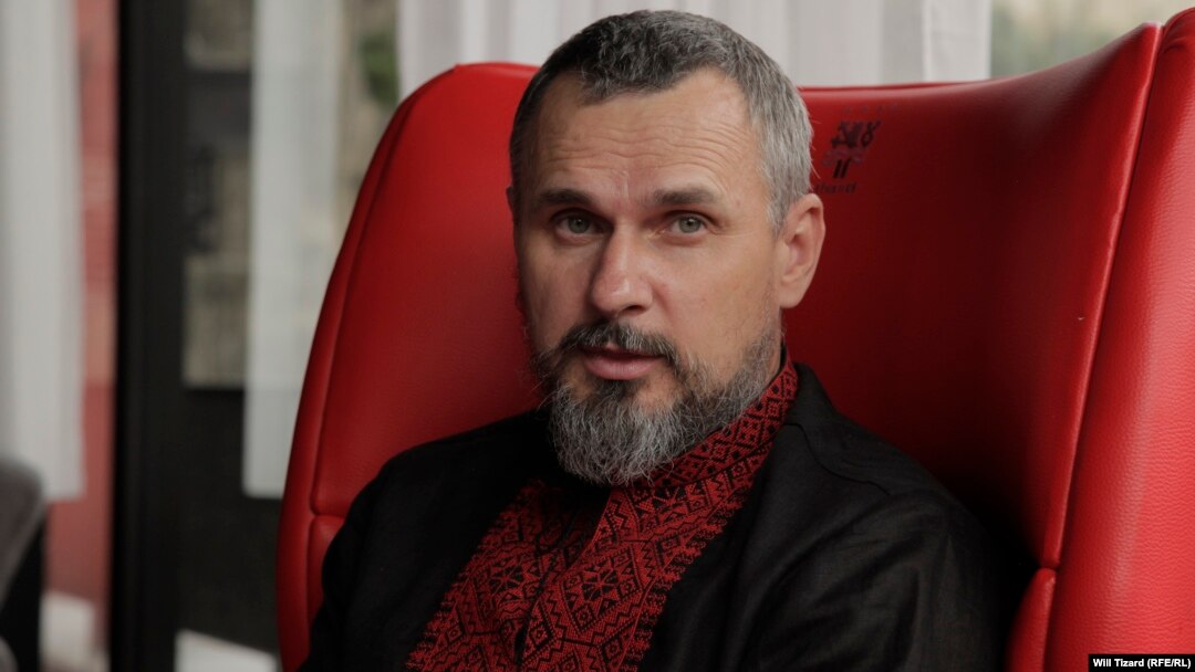 Український режисер Олег Сенцов під час інтерв'ю Радіо Свобода у Карлових Варах