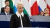 France - Yulia Navalnaya, the widow of Alexei Navalny, the Russian opposition leader who died in a prison camp, addresses the European Parliament, in Strasbourg, France February 28, 2024. 