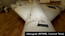 Архивное фото. Иранский дрон, сбитый средствами ПВО Украины. Март 2023 года