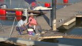 Romania, Chilia Veche, people do not want to leave theri homes. Drone attack on Danube ports - seen from Romania, print screen. 