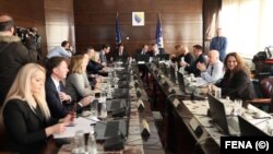 Sjednica Vlade Federacije Bosne i Hercegovine u Sarajevu. 