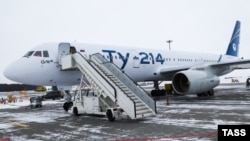 Ту-214 в аэропорту Казани, 28 декабря 2023 года