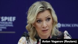 Maria Zaharova, purtătoarea de cuvânt a Ministerului rus de Externe, iunie 2022.