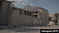 UUništena kuća u Harkivu, 15. avgust 2023.