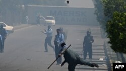 تظاهرات خشونت بار در پاکستان