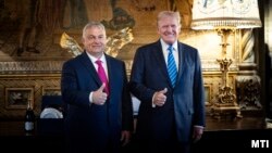 Orbán Viktor és Donald Trump találkozója a republikánus elnökjelölt floridai rezidenciáján, Mar-a-Lagóban 2024. július 11-én