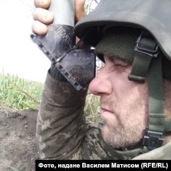 Військовослужбовець Василь Матис під час служби