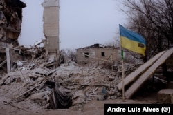 Most of the buildings in the town of Orikhiv have been destroyed by Russian artillery, missiles, and aerial bombs.