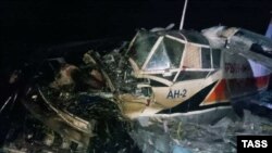 Ан-2 после жесткой посадки в Ненецком автономном округе. Январь 2023 года