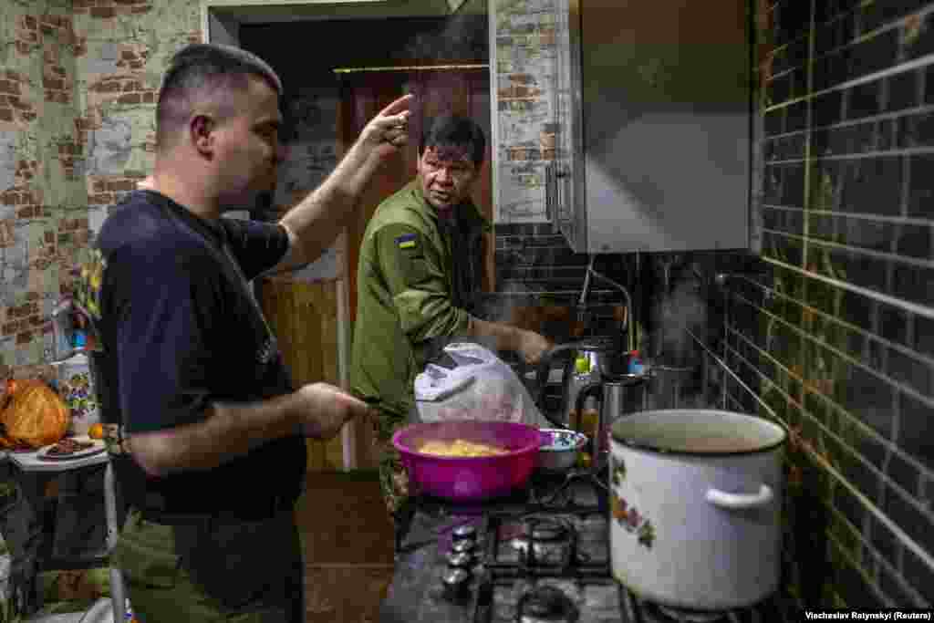 A traditional Christmas Eve dinner is prepared by Ukrainian service members on December 24.&nbsp; The change brings Ukraine&#39;s Orthodox believers in line with the country&#39;s Catholics, who earlier this year approved a similar change in calendars.