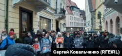 Естонія, Таллінн, мітинг пам'яті Олексія Навального