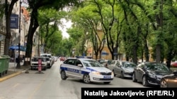 Policijski automobil u Subotici, na severu Srbije, 25. jul 2023. Ilustrativna fotografija
