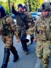 KOSOVO: Injured KFOR soldiers in Zvecan 