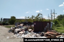 Свалка мусора в селе Перово Симферопольского района. Крым, 20 мая 2024 года. Фото со страницы Аксенова ВК