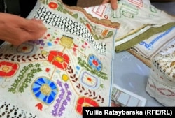 Olena Lazko has been collecting and creating traditional Ukrainian embroidered clothing.