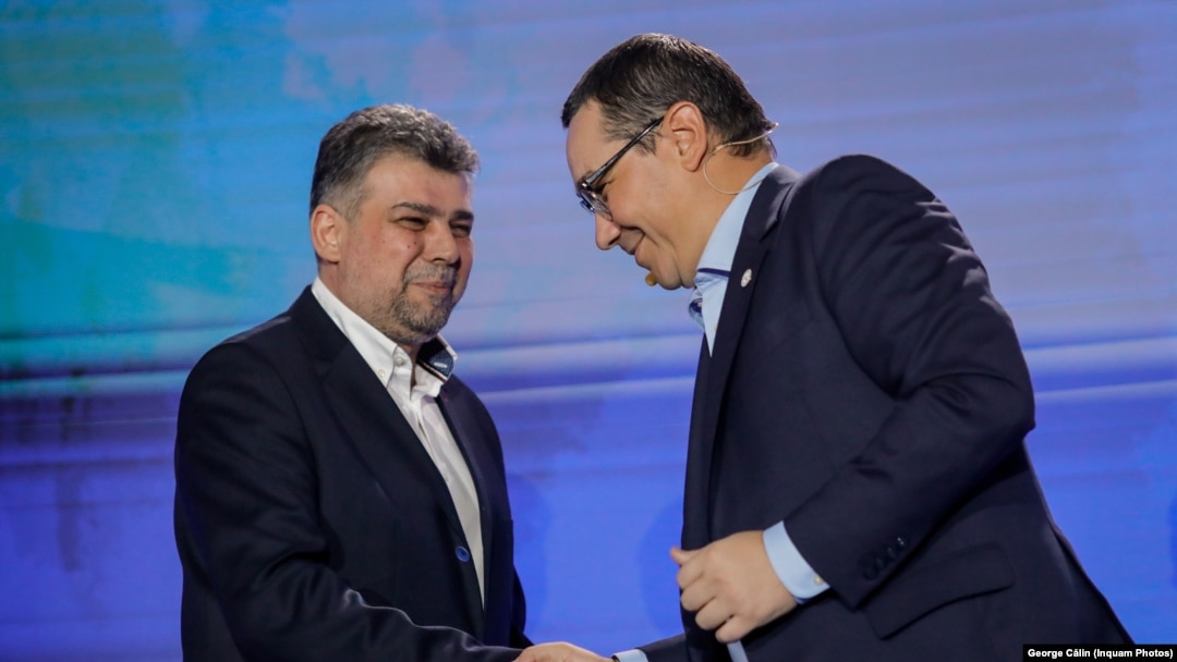 Fostul premier Victor Ponta (dreapta), autorul OUG 55/2014, este consilierul prim-ministrului Marcel Ciolacu.