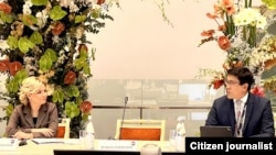 Эдиль Байсалов на IX Cанкт-Петербургском международном культурном форуме, фото пресс-сдужбы кабмина КР.