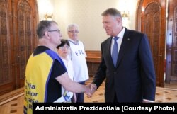 Marius Nistor, liderul FSE „Spiru Haret, înainte de discuțiile cu președintele Klaus Iohannis