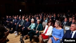 Лидерите на отворањето на Бледскиот стратешки форум во Словенија, 2 септември 2024 година