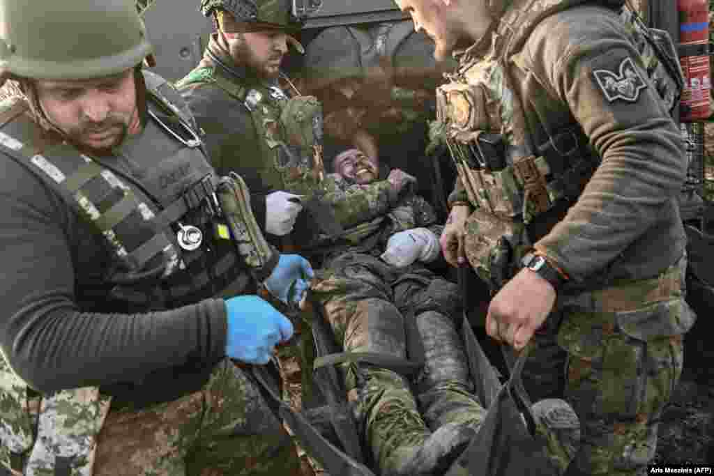 Medics remove an injured soldier from an APC. &quot;Very soon, we will take advantage of this opportunity, as we once did near Kyiv, Kharkiv, Balaklia and Kupyansk,&quot; Syrskiy said, referring to Ukraine&rsquo;s counteroffensive last year that pushed Russian forces away from the country&rsquo;s capital and large swaths of the northeast. &nbsp;