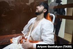 Мухаммадсобир Файзов, подозреваемый в теракте в подмосковном «Крокус Сити Холле» в Басманном суде.