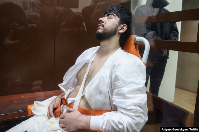 Muhammadsobir Faizov, i dyshuari për sulmin terrorist në Bashkinë e Crocus në rajonin e Moskës, në Gjykatën Basmanny