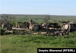 Разрушенное село Андреевка на Херсонщине теперь безлюдно из-за войны, апрель 2023 года