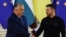 Зустріч прем'єр-міністра Угорщини Віктора Орбана (л) та президента України Володимира Зеленського у Києві, 2 липня 2024 року