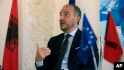 Luigi Soreca, tada ambasador EU-a u Albaniji, 21. 4. 2021.