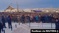 Баймак, 17 января 2024 года. Стоп-кадр из трансляции RusNews