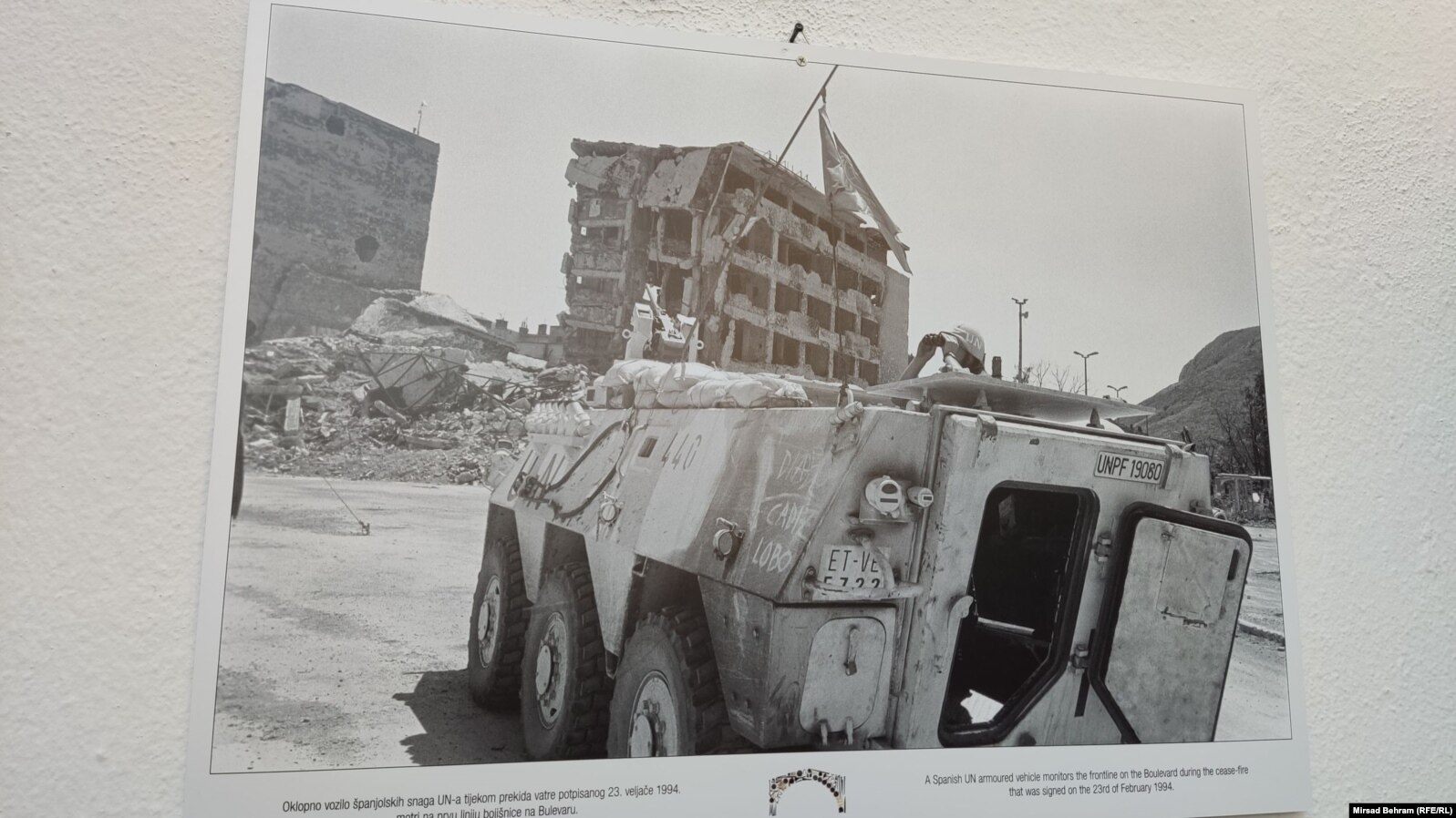 Transporter na liniji razdvajanja u Mostaru, 1993.