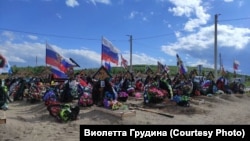 Ілюстраційне фото. Могили російських військових у Мурманську, 2024 року