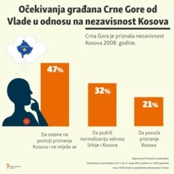 Očekivanja građana Crne Gore od Vlade u odnosu na nezavisnost Kosova