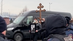 Navalny's Mother Bids Farewell To Her Son At Cemetery