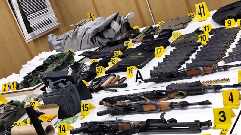 Former Officer Detained As Police Seize Weapons Cache In Northern Kosovo