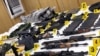 Deo oružja koje je zaplenjeno na severu Kosova.