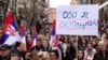 No Dinars, Just Euros: Ethnic Serbs Protest In Northern Kosovo GRAB 1