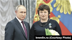 Президент РФ Володимир Путін та Олена Шапурова