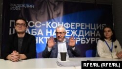 Встреча Бориса Надеждина с своими сторонниками в Петербурге, январь 2024 года