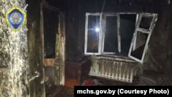 Пажар у вёсцы Каробчына на Мсьціслаўшчыне
