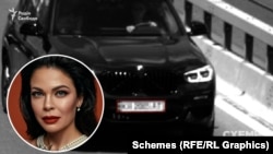 На фото з системи фіксації штрафів МВС можна побачити жінку, схожу на дружину Кириленка Аллу, за кермом BMW X3 2020 року