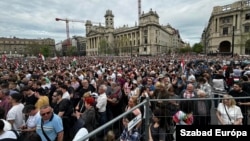 Több tízezres tömegtüntetés volt Magyar Péter felhívására Budapesten 