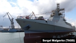 Ukraine claims it struck the Sergei Kotov with Magura V5 maritime drones. (file photo)
