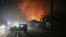 Пожар после атаки российского дрона в Харькове, 3 ноября 2023 года