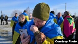 Украинские пленные, которые вернулись в страну в результате обмена