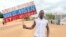 A pro-Russian demonstrator in Niger (file photo)