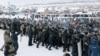 Столкновения с полицией в день вынесения приговора активисту Фаилю Алсынову, Баймак, 17 января 2024 года